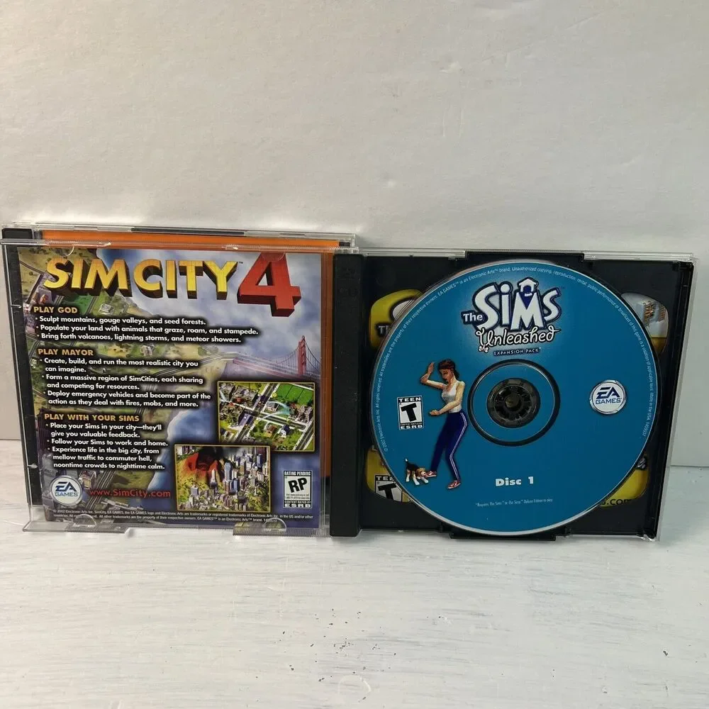 The Sims Superstar & Unleashed Expansion Packs PC CD-ROMs EA Electronic Arts